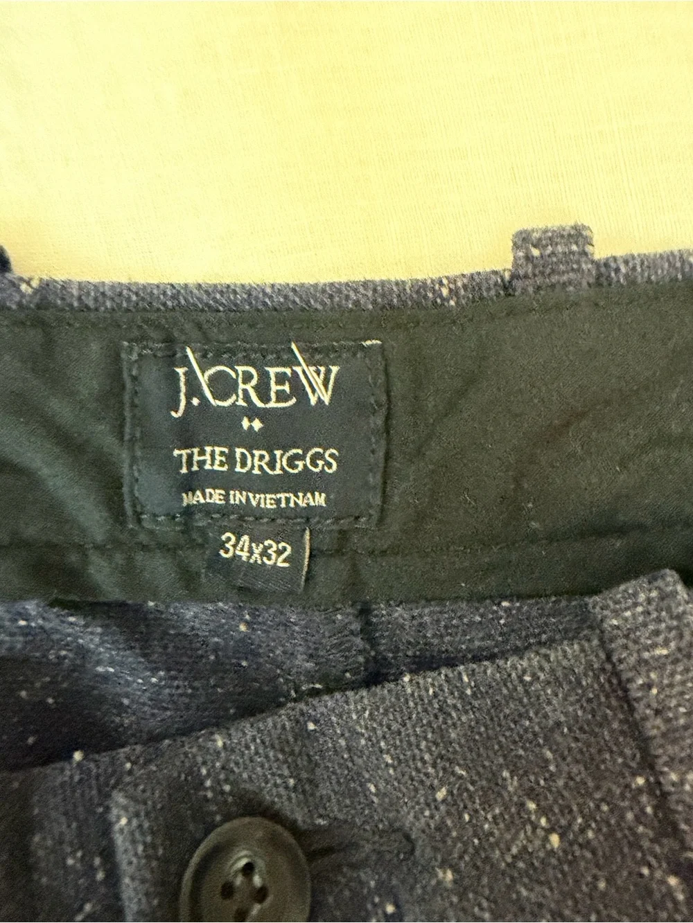 Men's Navy Speckled Casual Pants